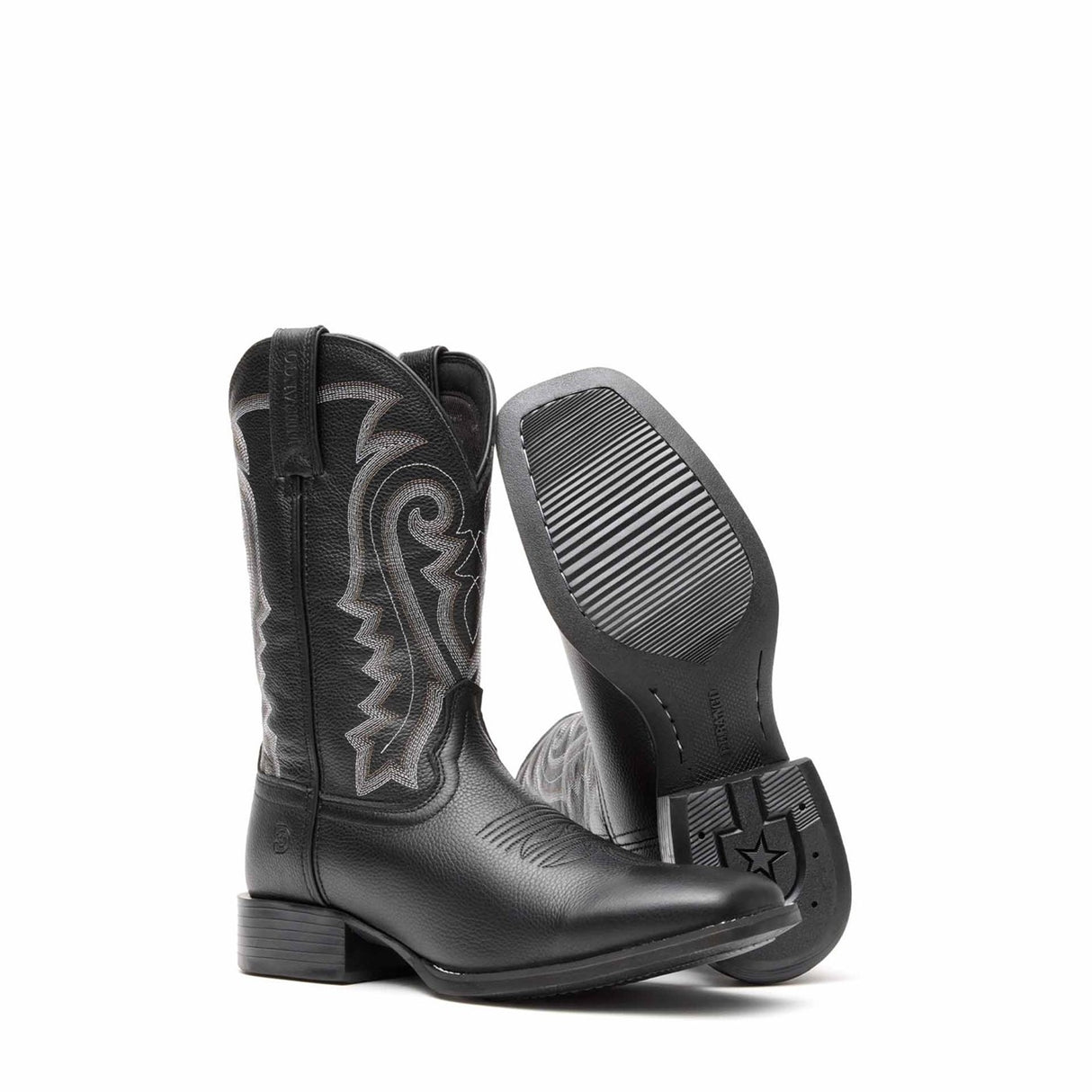 Herren Westward Westernstiefel Onyx-Schwarz