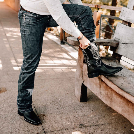 Herren Westward Westernstiefel Onyx-Schwarz