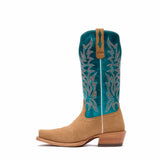 Damen Arena Pro Elite Westernstiefel Rehbraun Aquamarin