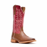 Damen Arena Pro Elite Westernstiefel Pekannuss Erdbeere