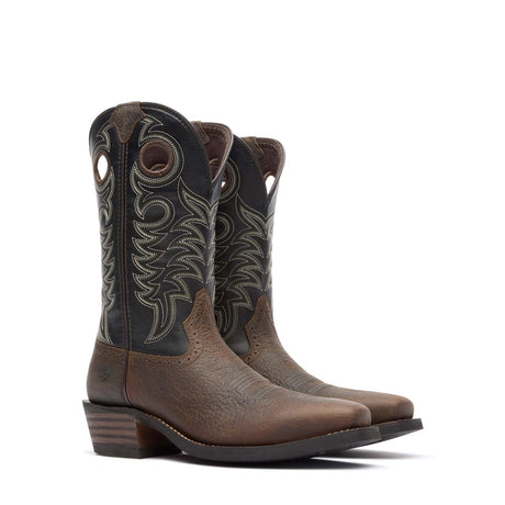 Herren Rebel Pro Westernstiefel Mudstone Schwarz
