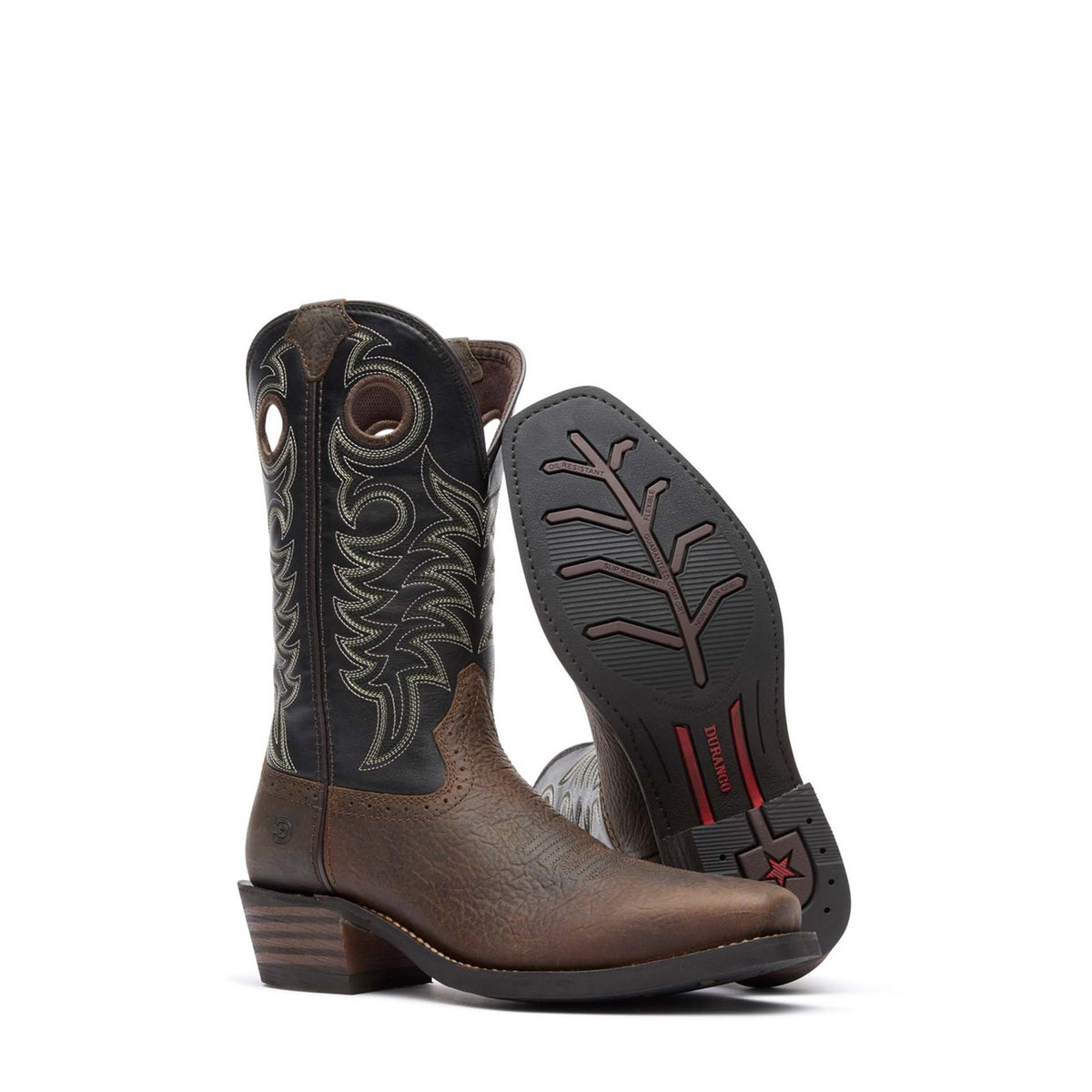 Herren Rebel Pro Westernstiefel Mudstone Schwarz