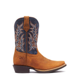 Kinder Shyloh Westernstiefel Wrangler-Braun Denimblau