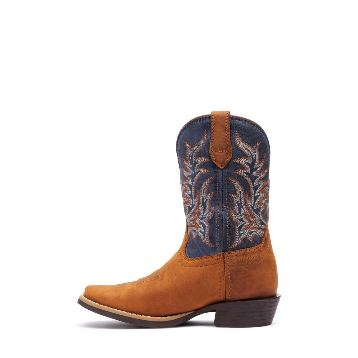 Kinder Shyloh Westernstiefel Wrangler-Braun Denimblau