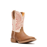 Kinder Shyloh Westernstiefel Honigbraun Metallic-Pfirsich